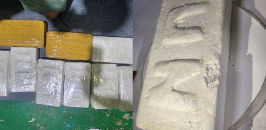 Blocks of cocaine seized in 2024 by prosecutors in Hoengseong, Gangwon Province. (Incheon District Prosecutor's Office)