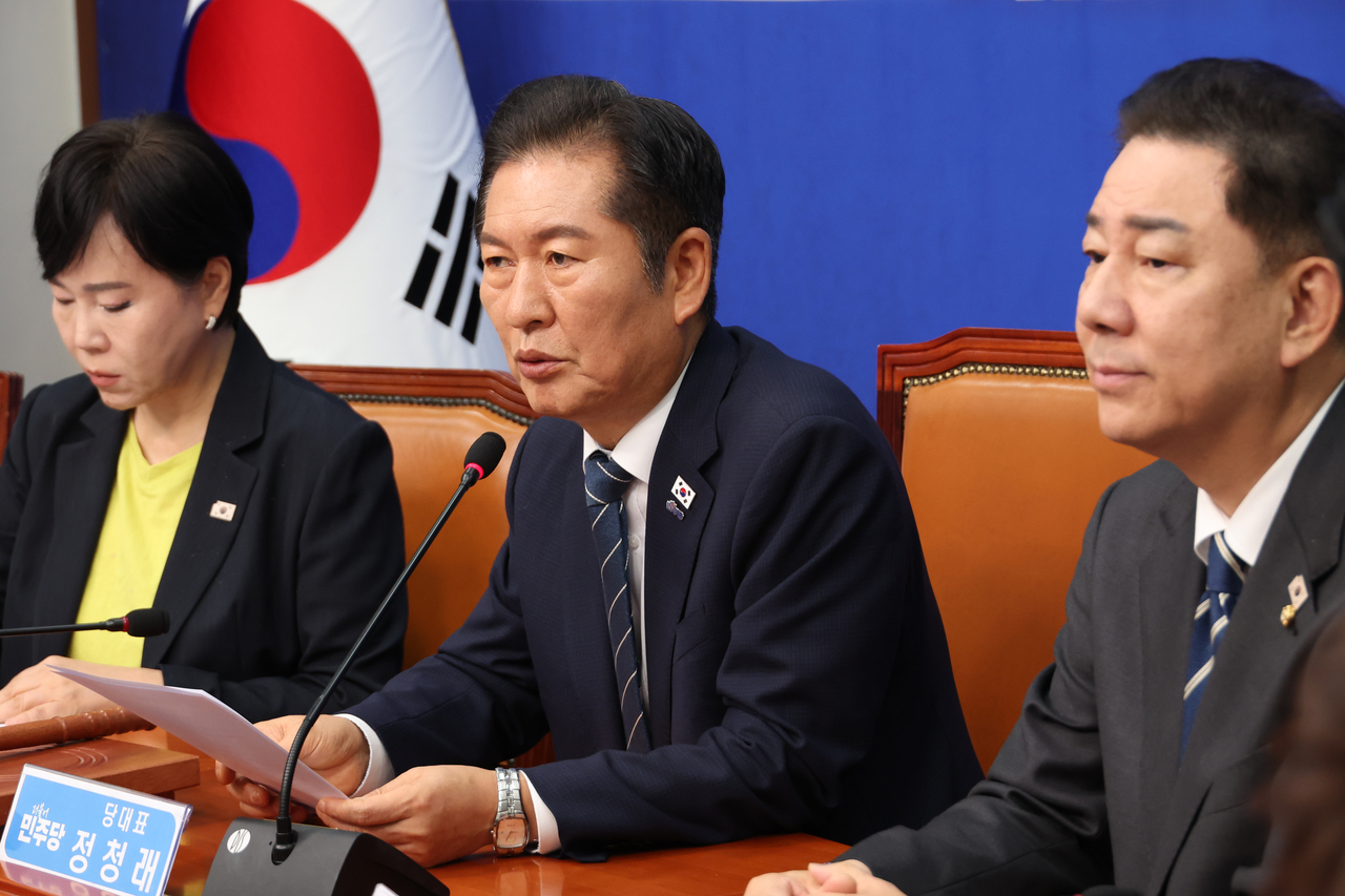 더불어민주당 갤럭시 토토사이트 대표가 2일 서울 여의도 국회에서 열린 최고위원회의에서 발언하고 있다. [연합]