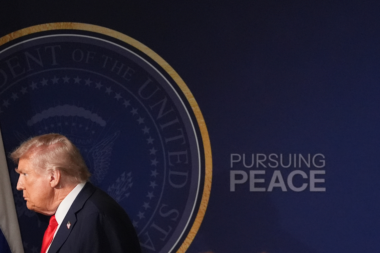 FILE - President Donald Trump departs following a joint press conference with Russia‘s President Vladimir Putin at Joint Base Elmendorf-Richardson, Alaska, Friday, Aug. 15, 2025. (AP Photo/Jae C. Hong, File) FILE PHOTO