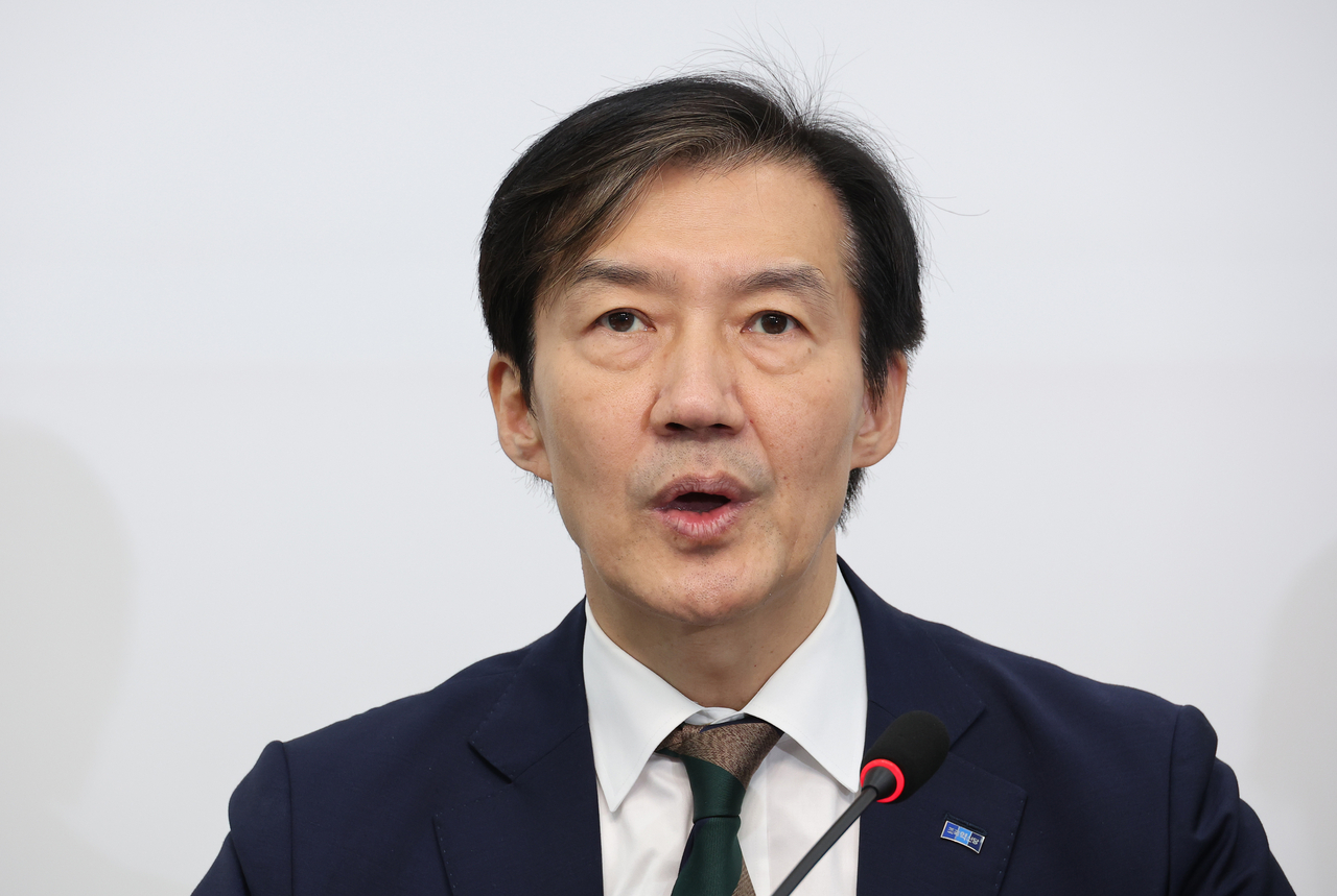 그랜드토토혁신당 그랜드토토 비상대책위원장이 9일 서울 여의도 국회에서 열린 비상대책위원회 기자간담회에서 발언하고 있다. [연합]
