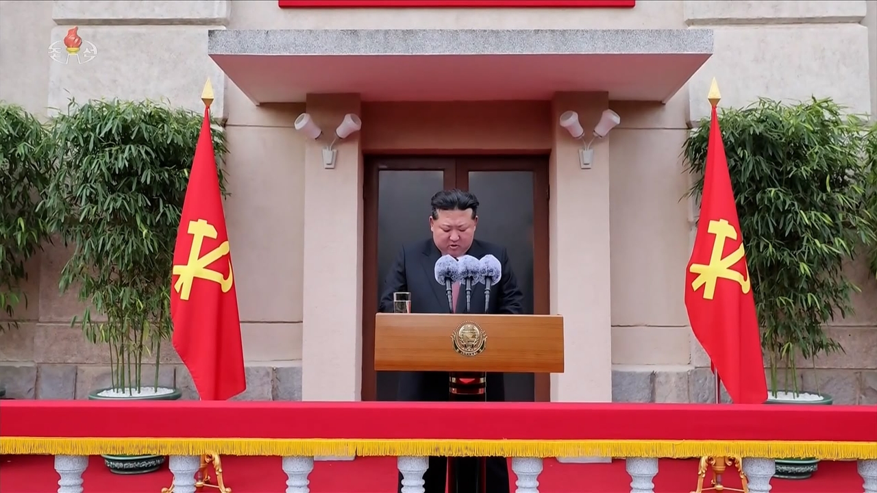 North Korean leader Kim Jong-un visits the Party Founding History Museum on Wednesday ahead of the 80th anniversary of the ruling Workers’ Party and urges efforts to root out elements undermining the party’s authority, according to state TV footage aired the following day. (Yonhap)