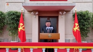 N. Korea's Kim pledges to build 'affluent paradise' on 80th anniv. of party founding
