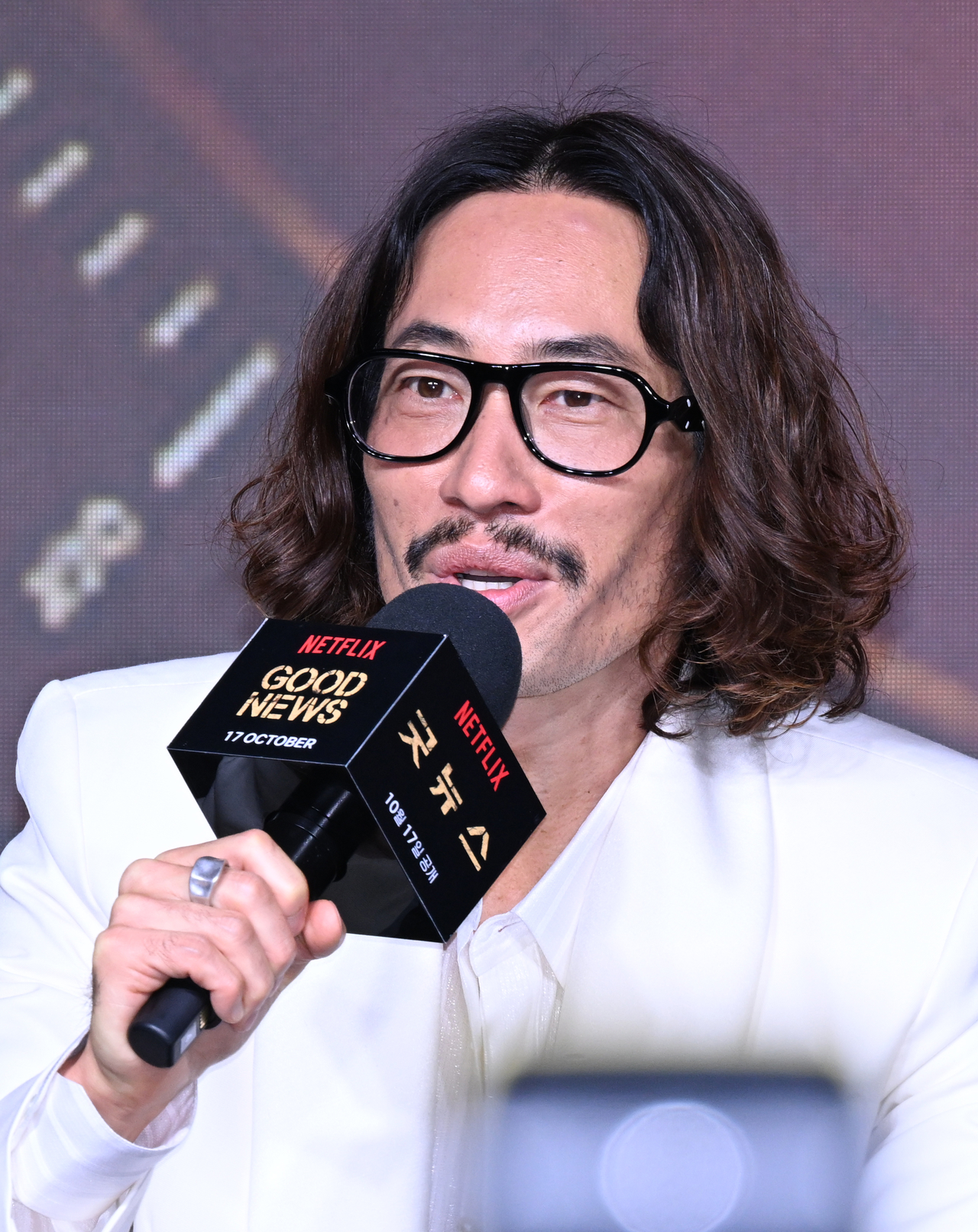 [헤럴드POP=윤병찬 기자]넷플릭스 오리지널 영화<굿뉴스>가 14일 오전 JW 메리어트 동대문 스퀘어에서 제작보고회가 열렸다. 이날 현장에는 설경구, 홍경, 류승범 배우, 변성현 감독이 참석했다.