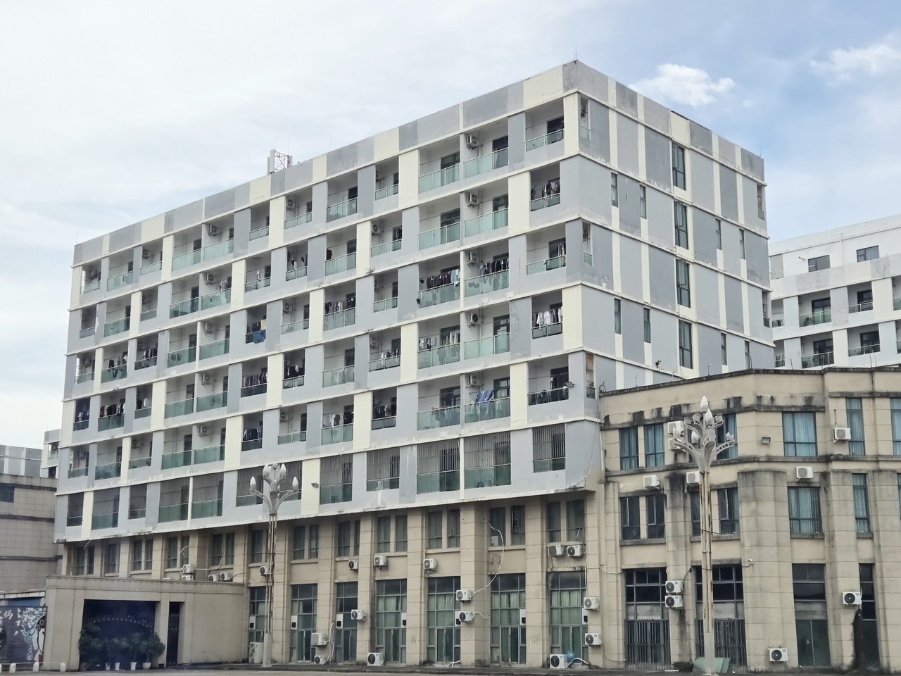 A building in Sihanoukville, Cambodia, believed to be part of a scam compound, is seen on Tuesday  local time. (Yonhap)