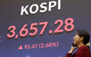Kospi market cap tops W3,000tr as market hits new high