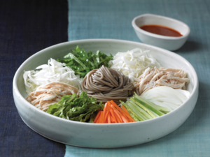 Jaengbanguksu, spicy cold noodle salad