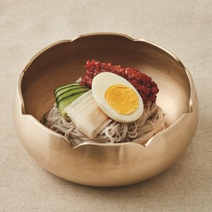 Hoenaengmyeon, cold buckwheat noodles with spicy raw fish