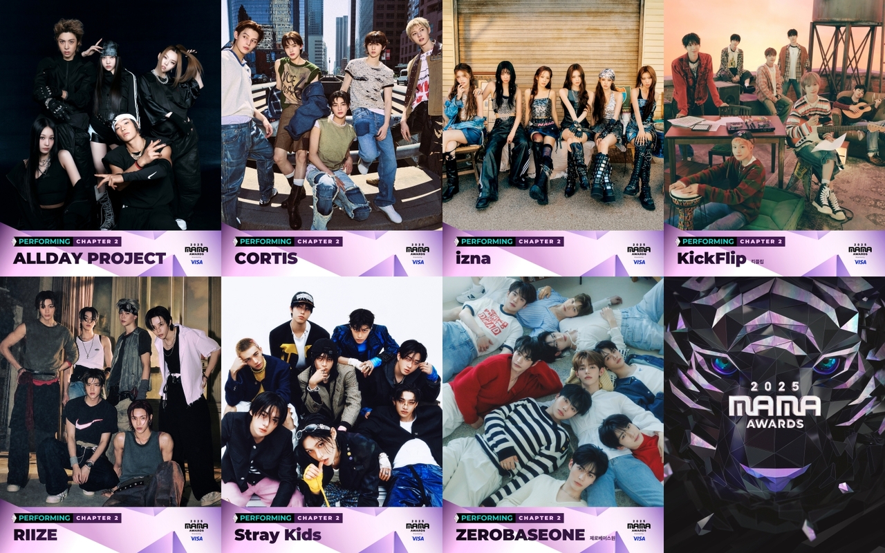 Performing artists in the initial lineup for the second day of the 2025 Mnet Asian Music Awards (CJ ENM)