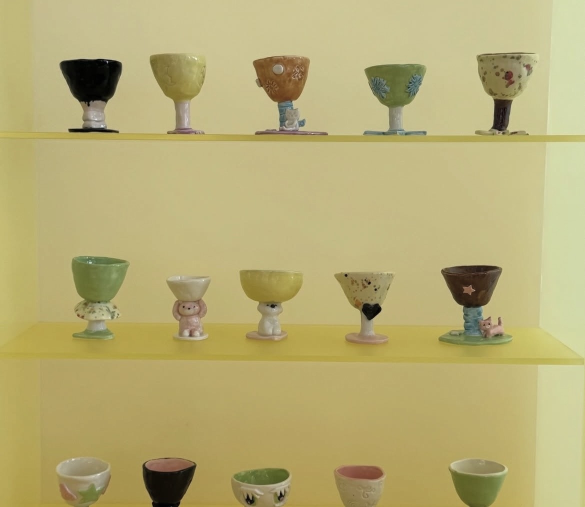 Ceramics on display at Nightfruiti (Nightfruiti)