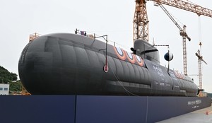 S. Korea set for launch ceremony of 1st 3,600-ton naval attack submarine