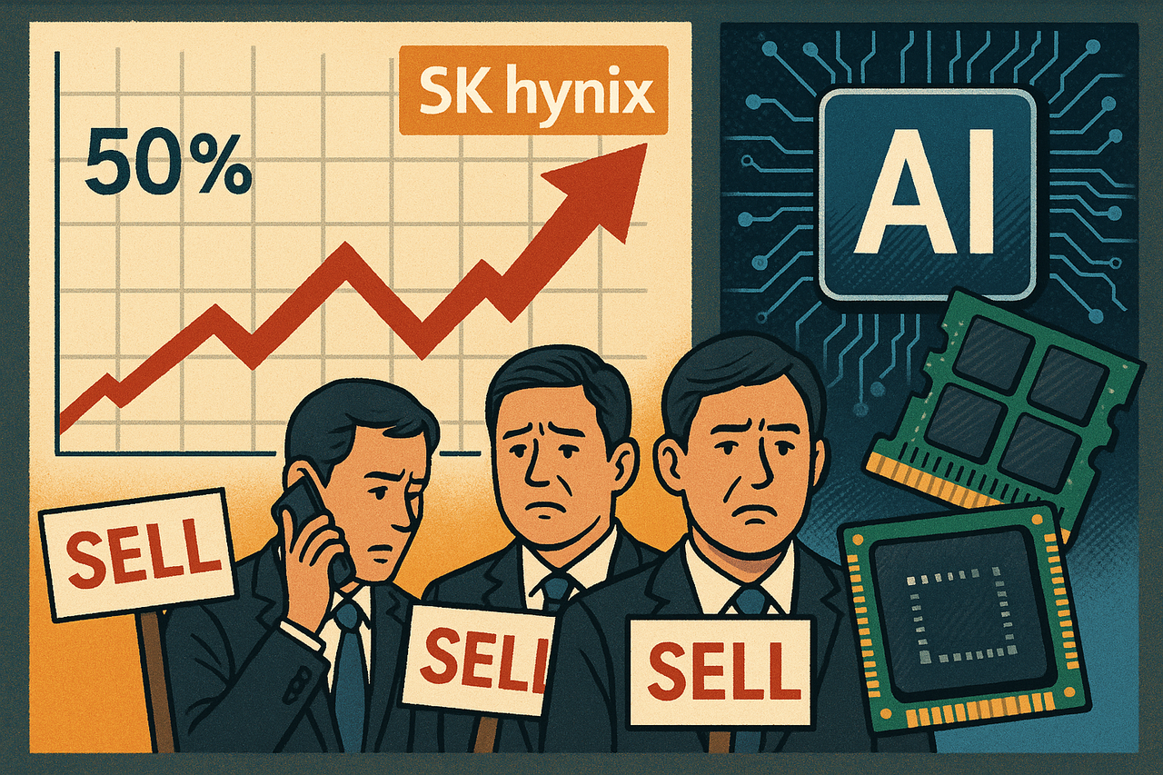 임원도 예상 못해” SK하이닉스, 임원은 9月 33만원에 팔았는데…10月 50만원 찍었다 [투자360] - 헤럴드경제