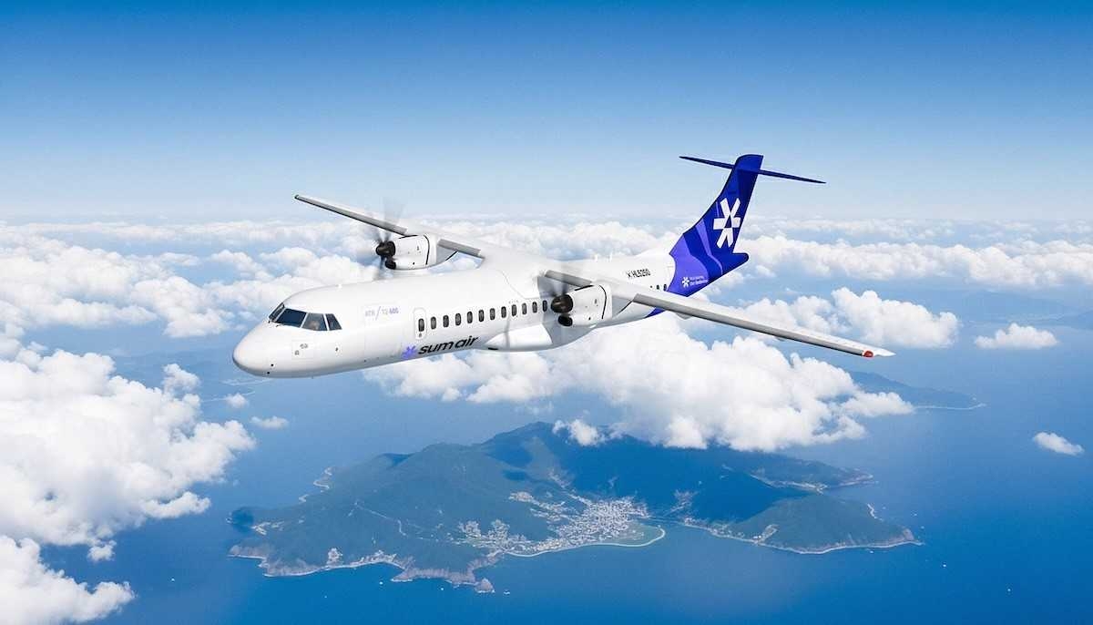 소형항공사 섬에어가 오는 12월 초 도입한다고 공개한 자사 ‘ATR 72-600’ 여객기. [섬에어 제공]