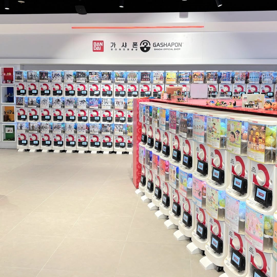 Gacha machines at Bandai Namco Korea’s store in I’Park Mall, Yongsan-gu, Seoul (Bandai Namco Korea)