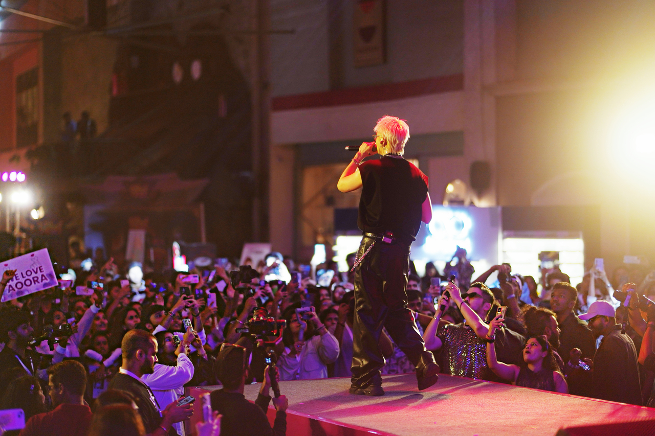 Aoora performs during the “Hello Seoul" K-culture festival held in Mumbai on March 22. (Zee Cafe)