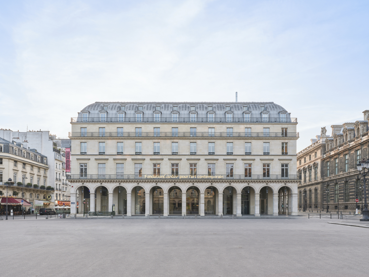 The Fondation Cartier pour l’art contemporain, 2 Place du Palais-Royal, Paris.
© Jean Nouvel / ADAGP, Paris, 2025. Photo © Martin Argyroglo