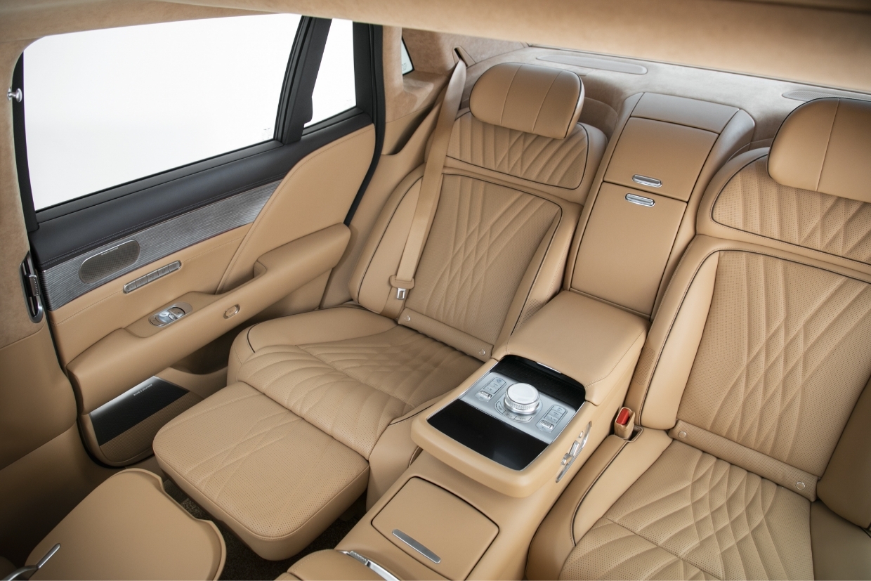 Rear seats of Genesis G90 (Hyundai Motor Group)