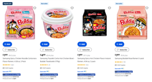 Buldak noodle prices rise in US for first time in three years