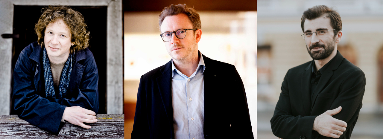 From left: Santtu-Matias Rouvali, Daniel Harding and Kakhi Solomnishvili (Vincero)