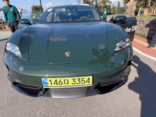 Porsche the Taycan GTS (Byun Hye-jin/The Korea Herald)