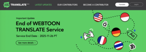 Naver’s Webtoon Translate to shut down