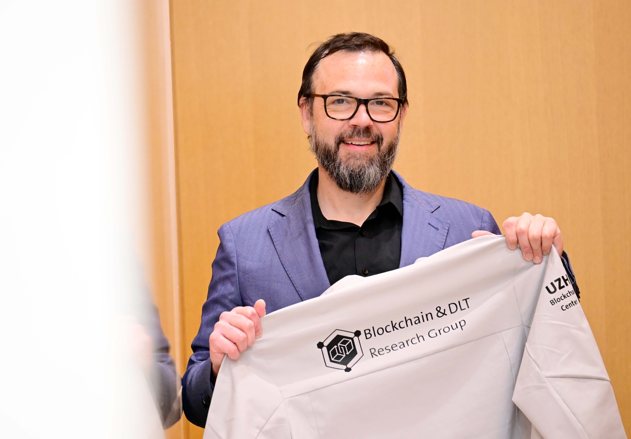 Claudio J. Tessone, a professor at the University of Zurich and president of the university's Blockchain Center, poses for a photo during an interview with The Korea Herald on Wednesday in Seoul. (Lee Sang-sub/The Korea Herald)