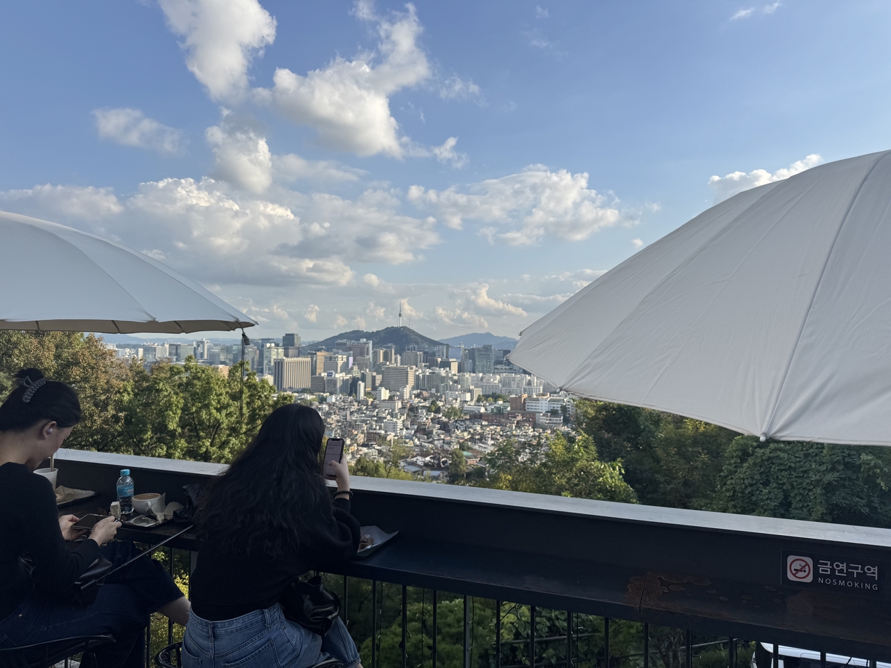 View from the observatory of The Forest Choso Chaekbang (Lee Seung-ku/The Korea Herald)