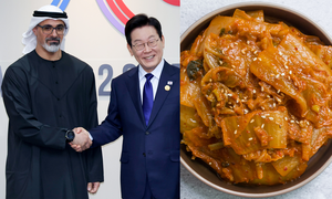 UAE royal delegation takes home a taste of Korea — stir-fried kimchi