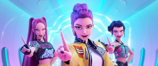 This image is a scene from "KPop Demon Hunters." (Netflix)