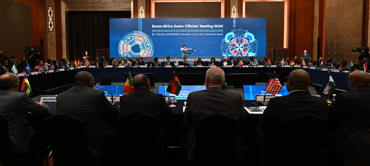 The Korea-Africa Senior Officials’ Meeting takes place at the Lotte Hotel in Seoul on Tuesday. (South Korea’s Foreign Ministry)