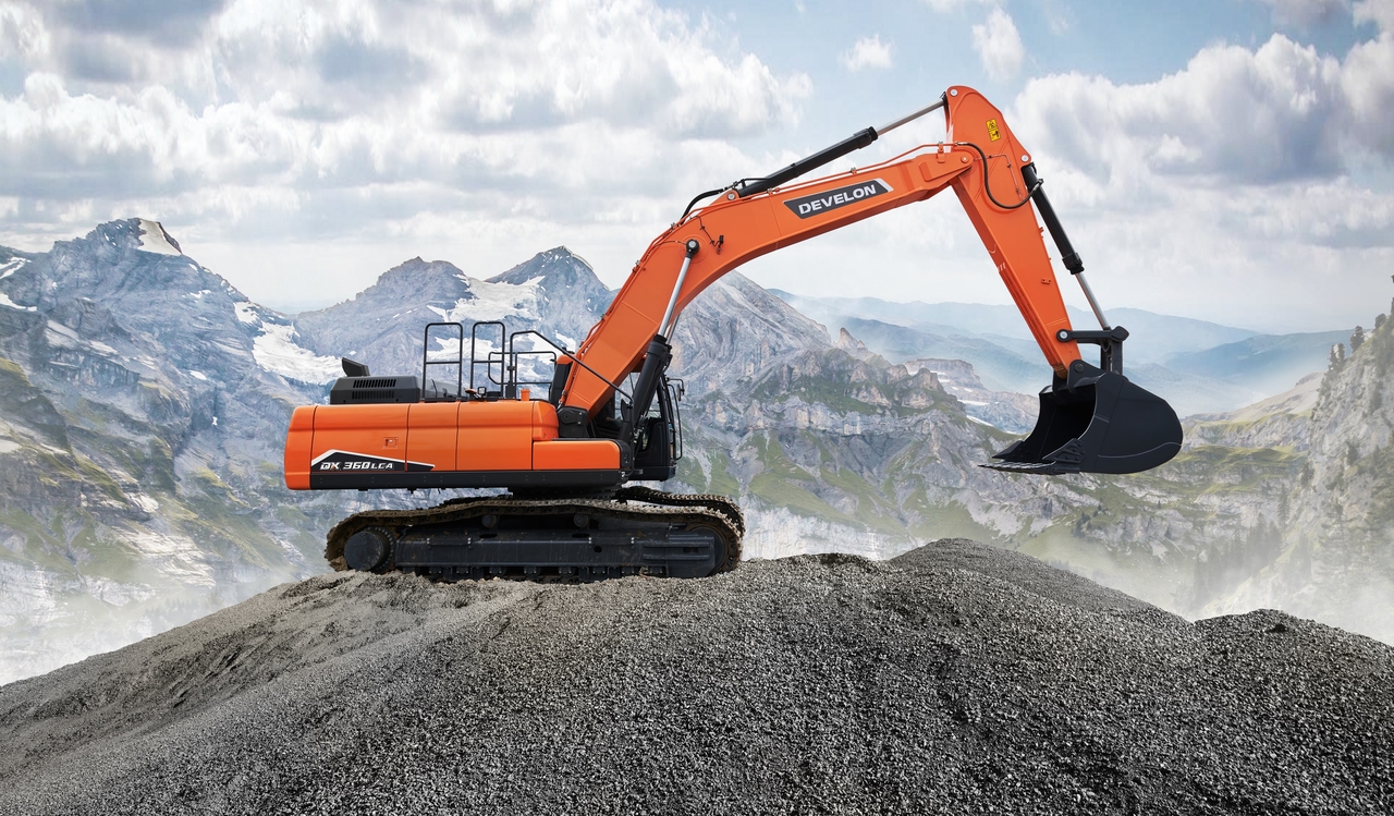 HD Hyundai Infracore’s 36-ton excavator, the Develon DX360 (HD Hyundai Infracore)