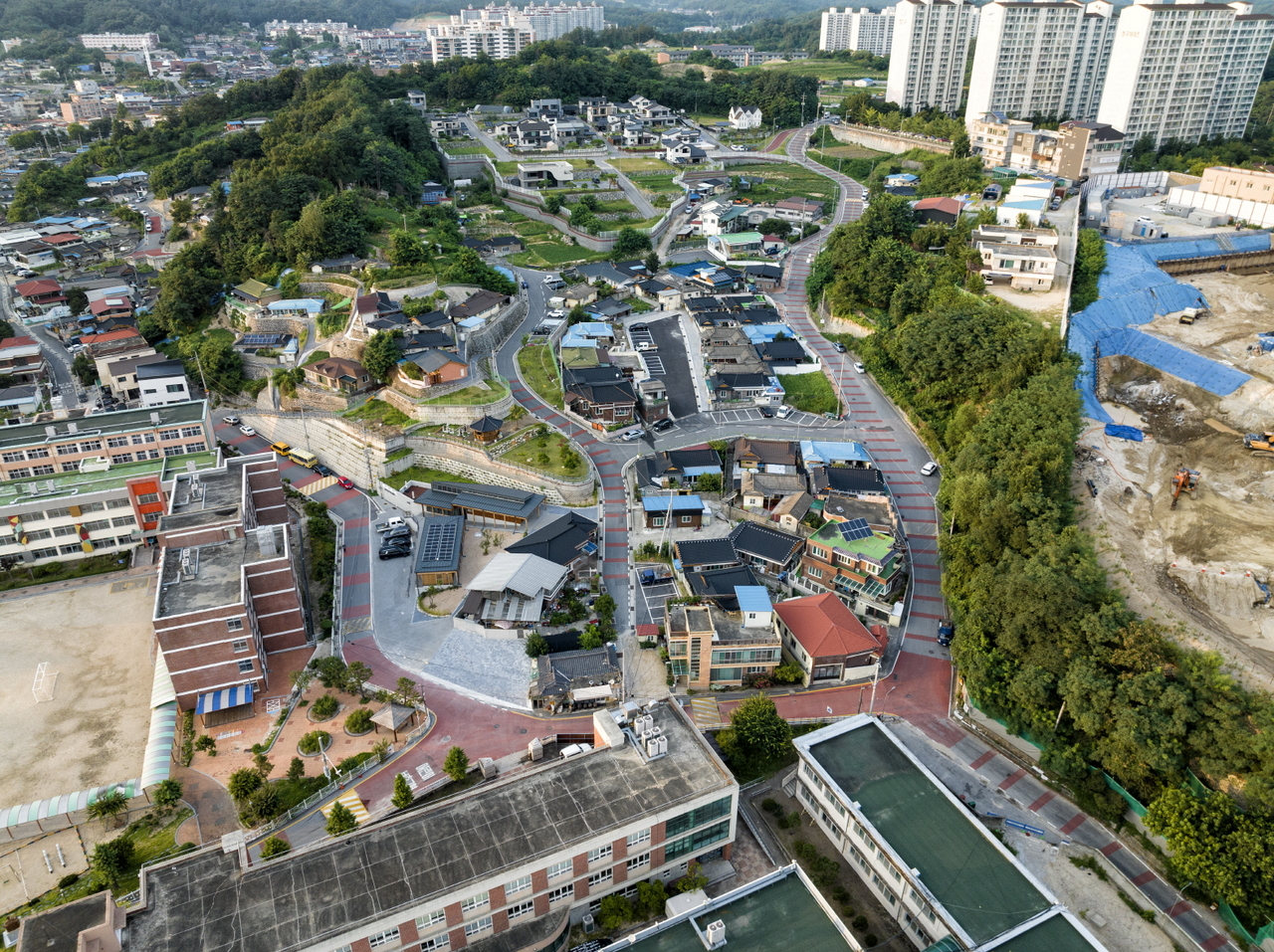 효자지구  새뜰마을 전경.[영주시 제공]