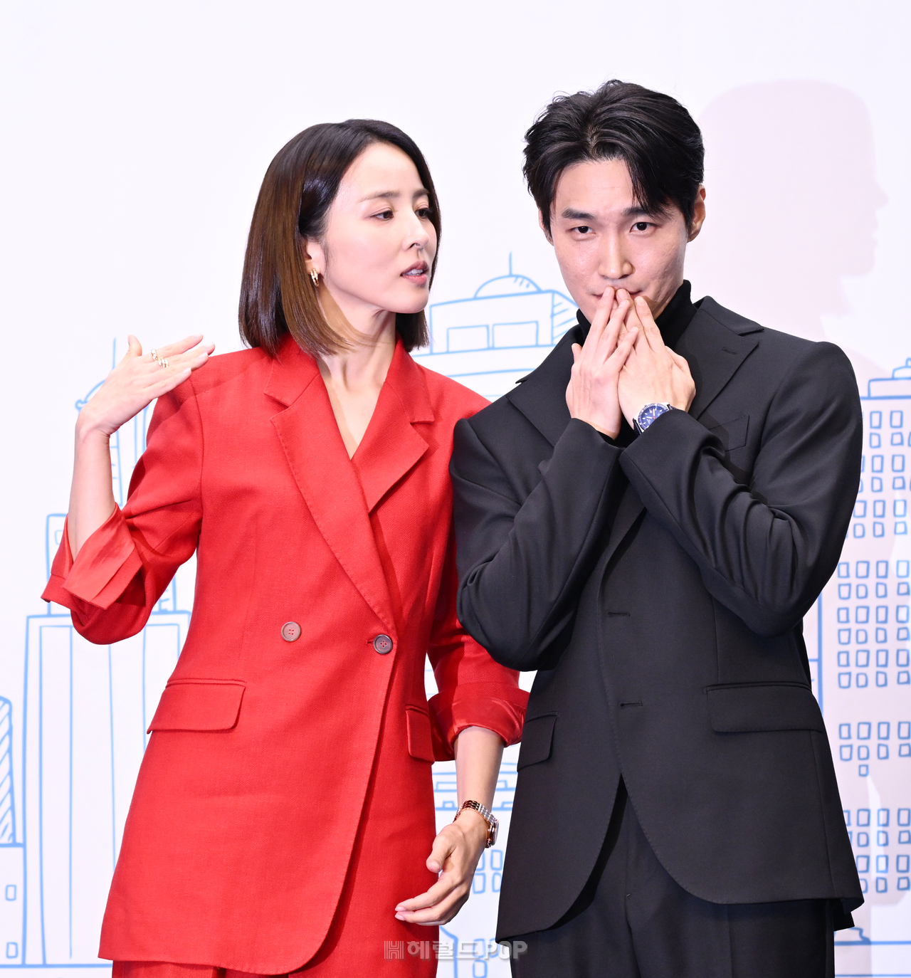 한혜진, 장인섭/사진=윤병찬 기자