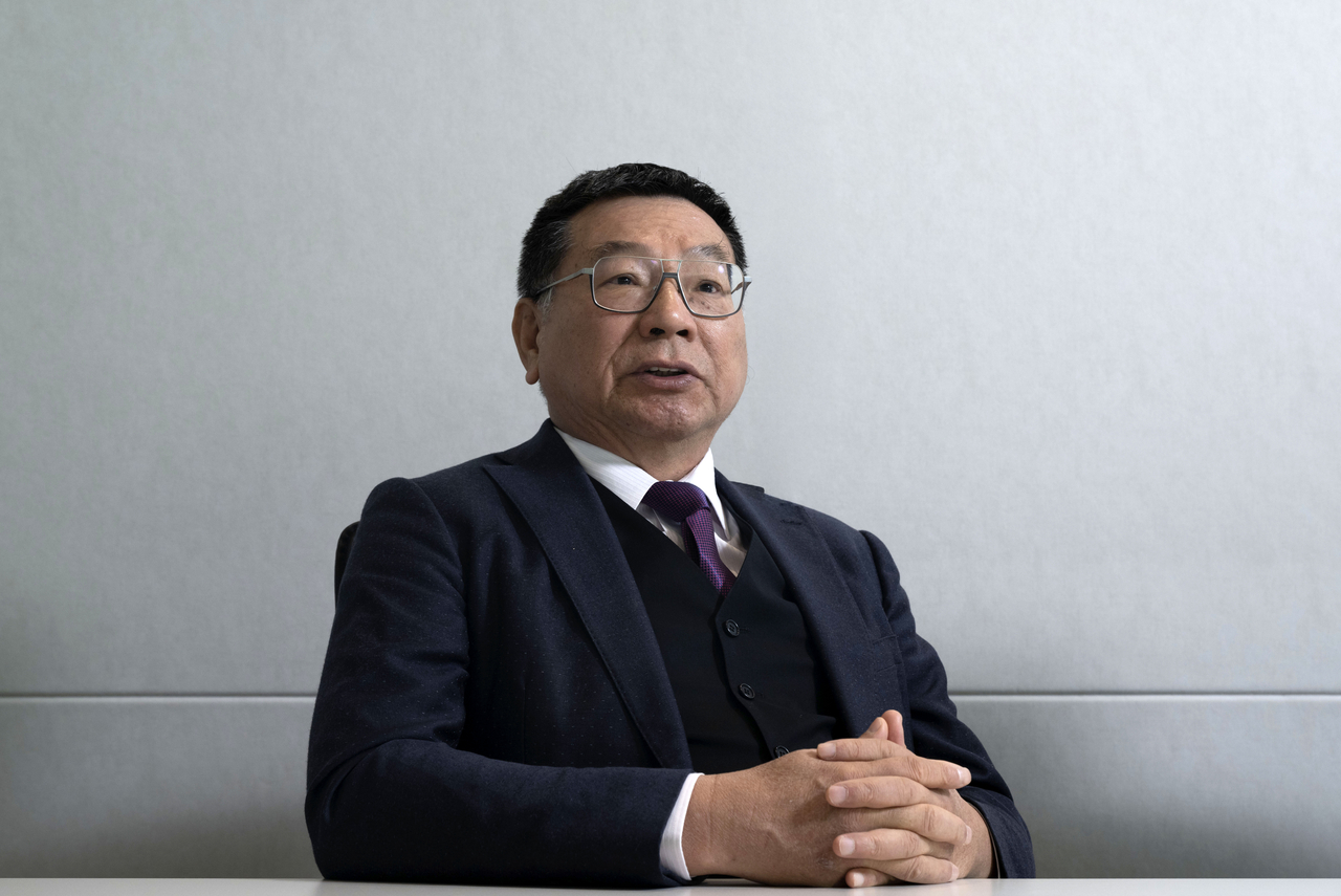 Colley Hwang, chair of Taiwan-based Digitimes speaks during an interview with The Korea Herald in Yeouido, Seoul, on Friday. (Im Se-jun/The Korea Herald)