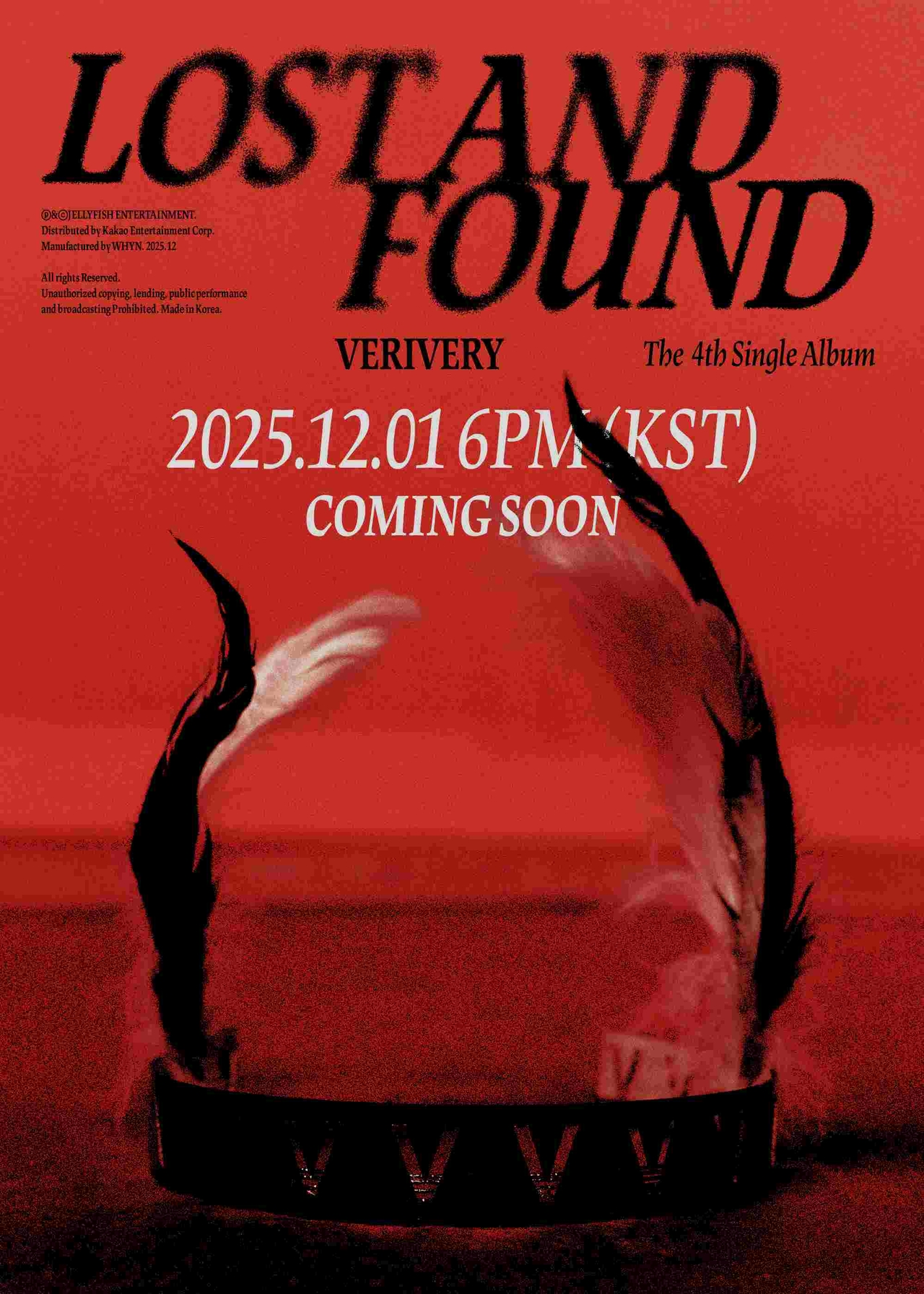 <사진 설명: ‘Lost and Found’ 컴백 릴리즈 포스터. (사진 제공: 젤리피쉬엔터테인먼트)>
