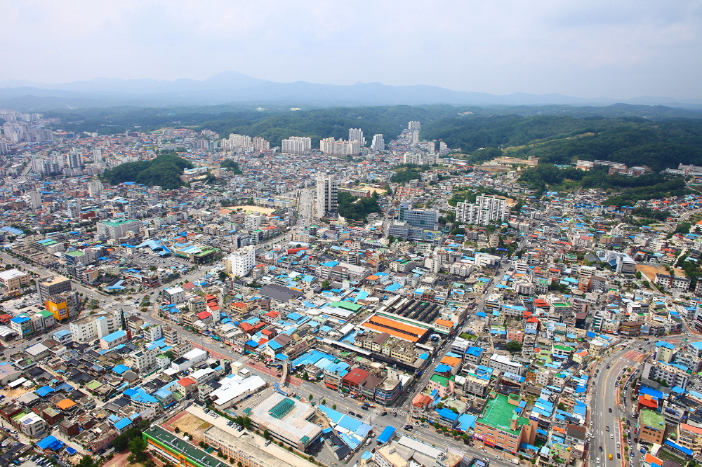 안동시가지 전경[안동시 제공]