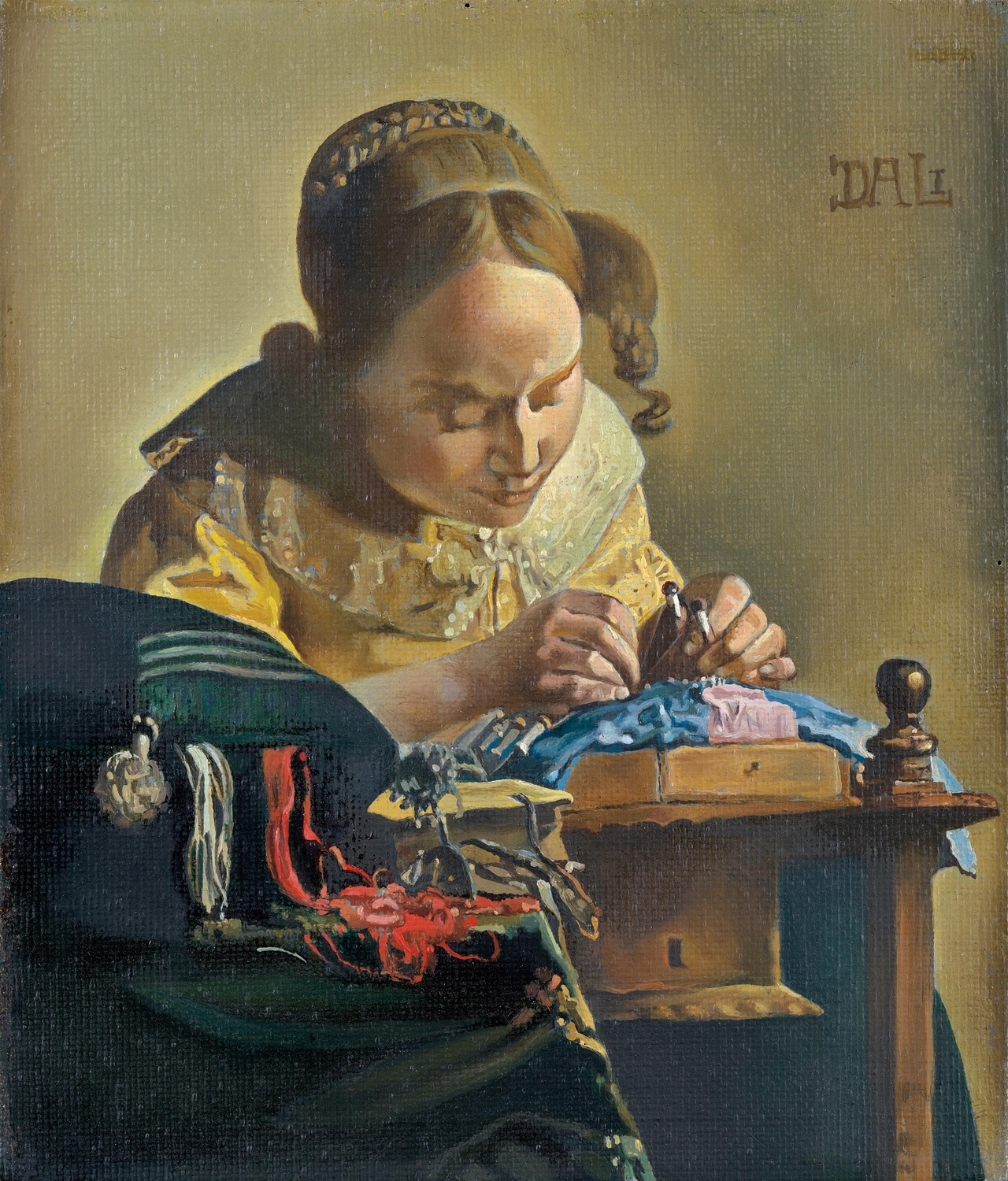 "The Lacemaker (After Vermeer)" by Salvador Dali (The Metropolitan Museum of Art)