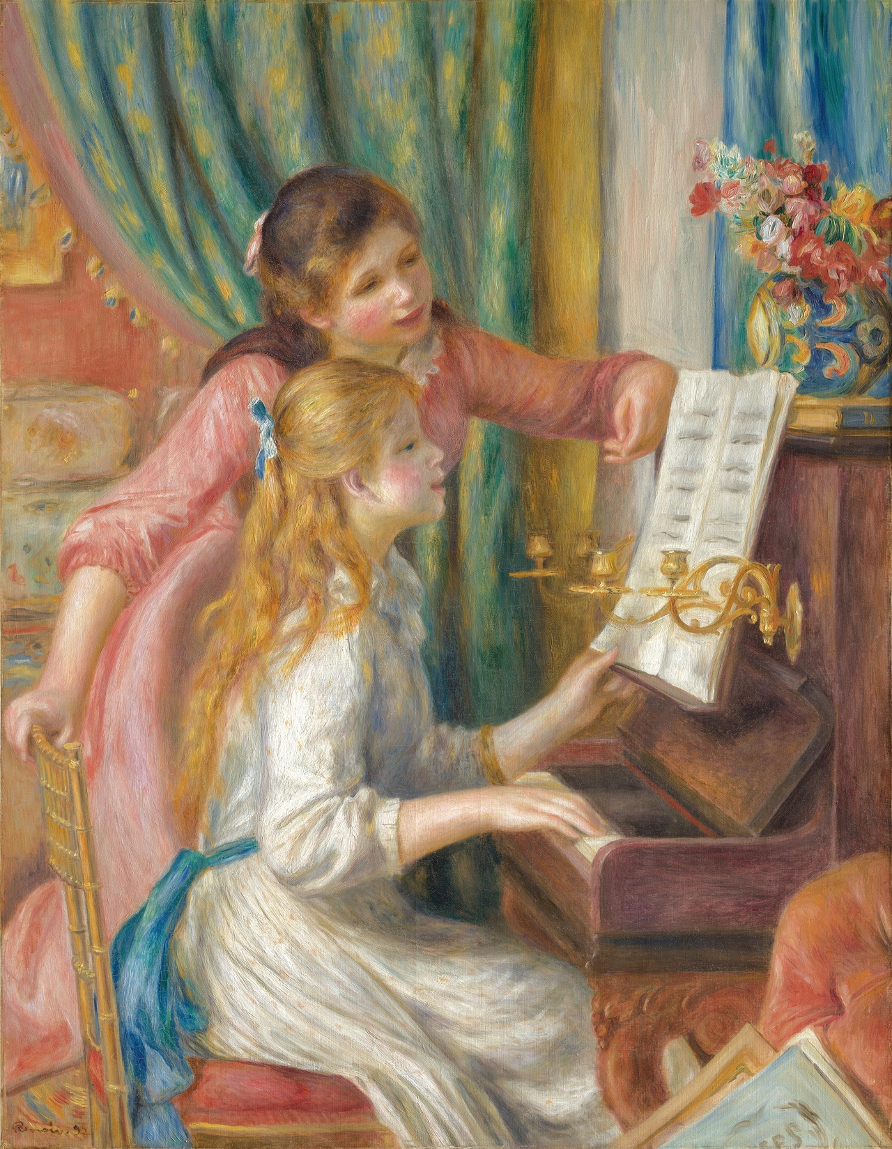 "Two Young Girls at the Piano" by Auguste Renoir (Metropolitan Museum of Art)
