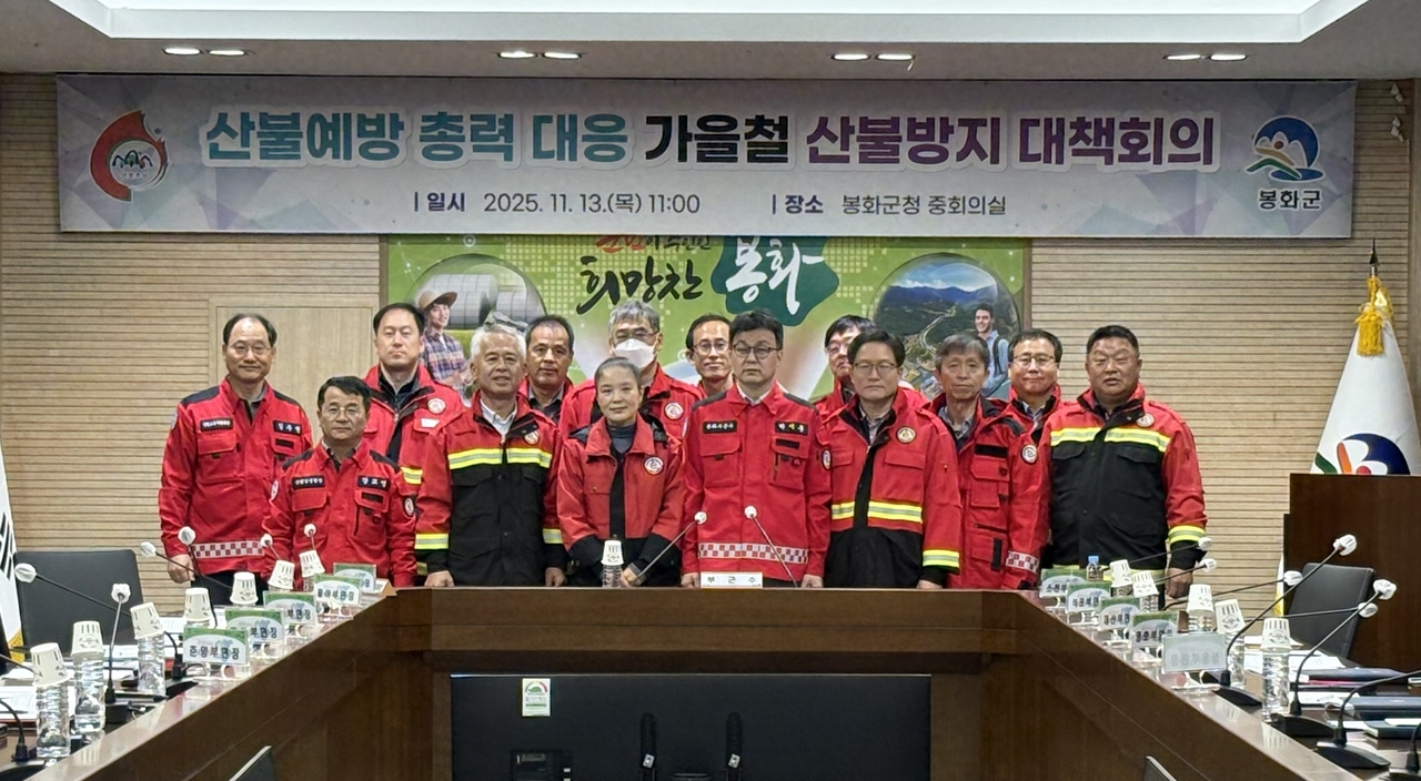 봉화군이 박시홍 부군수 주재로 열린 산불방지 대책 회의를 열었다 [봉화군 제공]