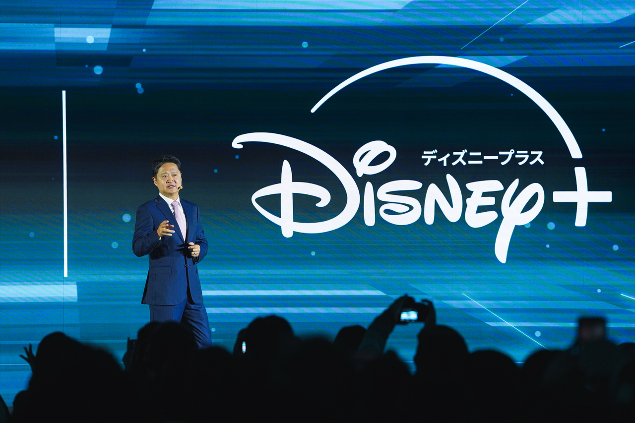 Luke Kang, president of The Walt Disney Company Asia Pacific, speaks at the Disney+ Originals Preview event, Thursday. (Disney+)