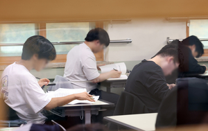 수험생 시험장 내부 전경