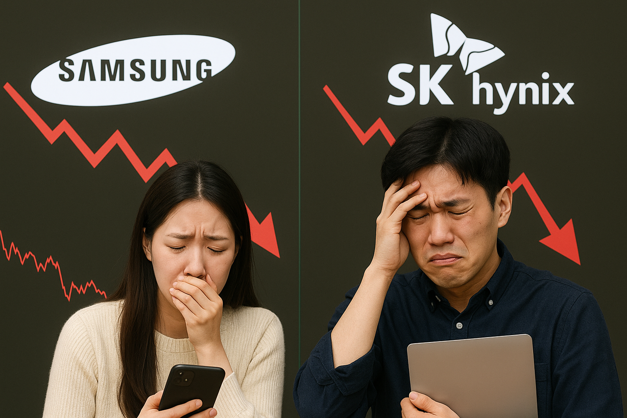 프리마켓서 10만전자·60만닉스 동반 붕괴…미국發 반도체 삭풍에 안전벨트 매야하나 [투자360] - 헤럴드경제