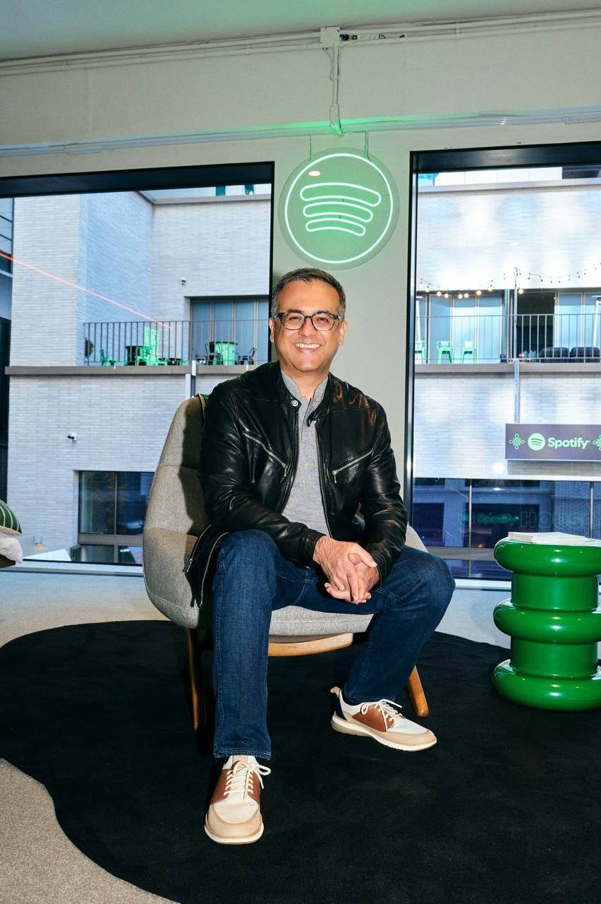 Gautam Talwar, Spotify’s general manager for Asia-Pacific, poses during the Spotify House Seoul event held at Anderson C in Seongsu-dong on Friday. (Spotify)
