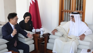 Natl. Assembly speaker discusses bilateral ties with Qatari emir