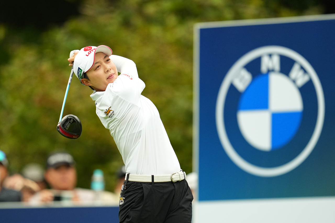 김효주가 지난 달 17일 전남 해남군 파인비치 골프링크스에서 열린 LPGA 투어 BMW 레이디스 챔피언십 2라운드에서 티샷하고 있다. [BMW 레이디스 챔피언십 대회 조직위원회 제공]