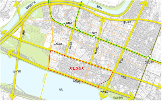 ‘성수전략정비구역’ 대상지 [자료=성동구청]