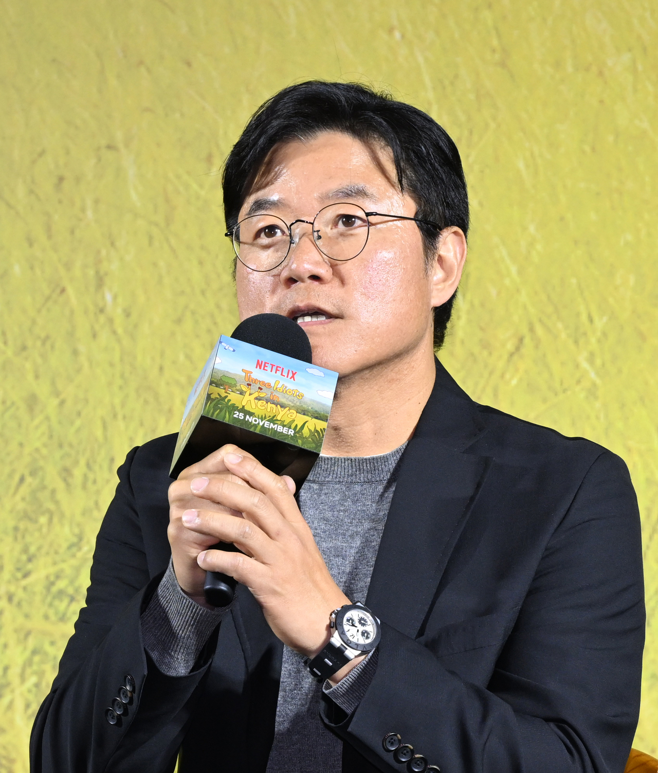 25일 오전 서울 용산구 CGV용산아이파크몰에서 열린 넷플릭스 <케냐 간 세끼> 제작발표회에 참석한 나영석 PD. 윤병찬 기자