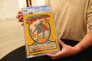 Rare Superman comic book fetches $9.12m at auction
