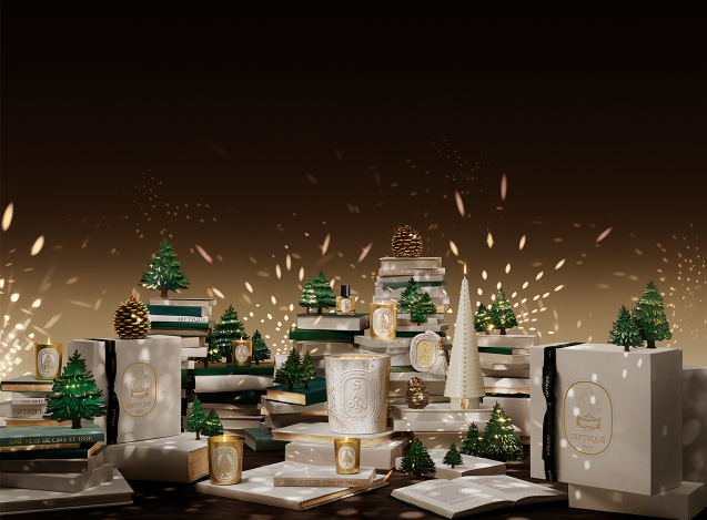 Diptyque's "A Night of Wax and Gold" collection (Diptyque)