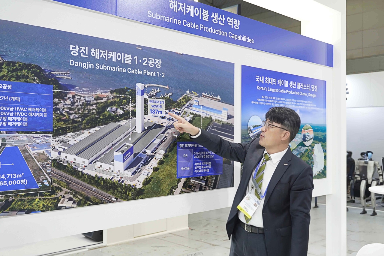 주형균 대한전선 해저사업부 상무가 지난 5일 광주 김대중컨벤션센터에서 열린 ‘빛가람 국제전력 기술엑스포(BIXPO) 2025’에서 본지와 인터뷰를 하고 있다. 박혜원 기자