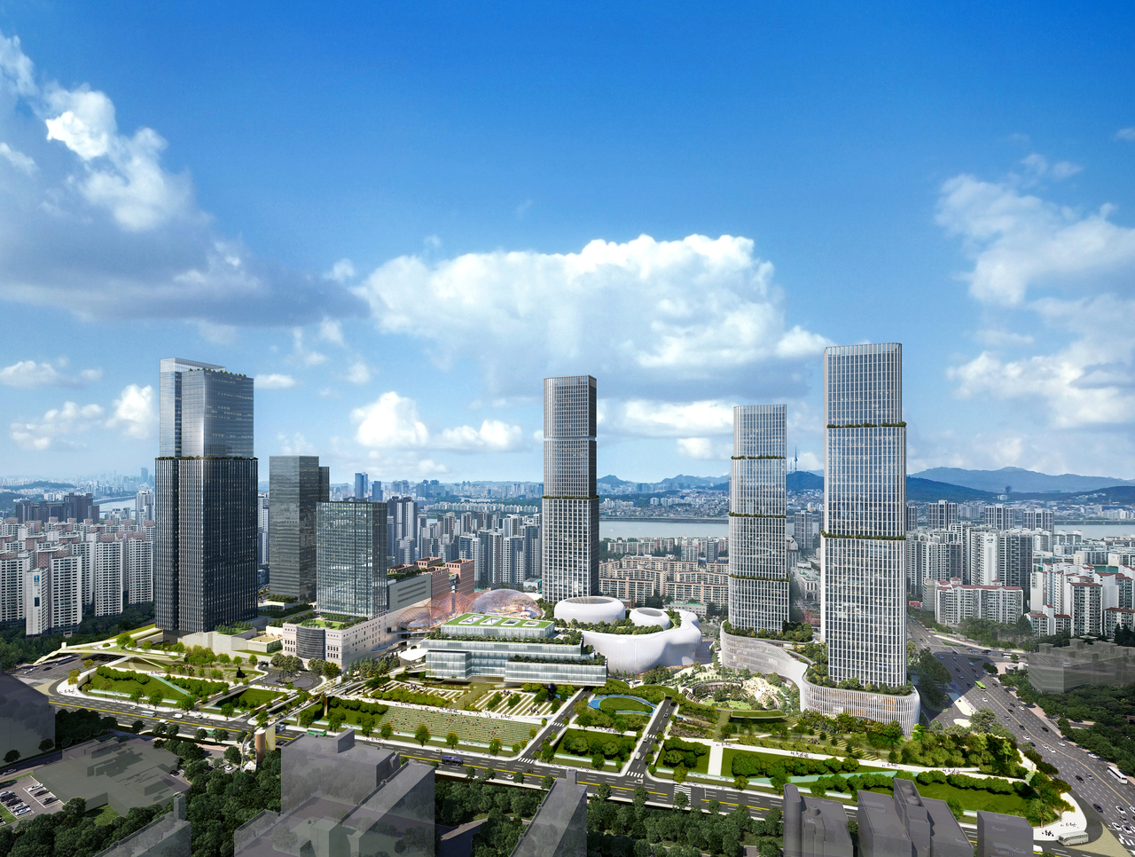 A rendering of the proposed Seoul Express Bus Terminal in Seocho-gu, southern Seoul (Seoul Metropolitan Government)